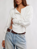 Quinn Knit Top in Ivory