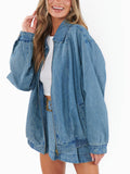 Carter Bomber Jacket in Ozone Indigo
