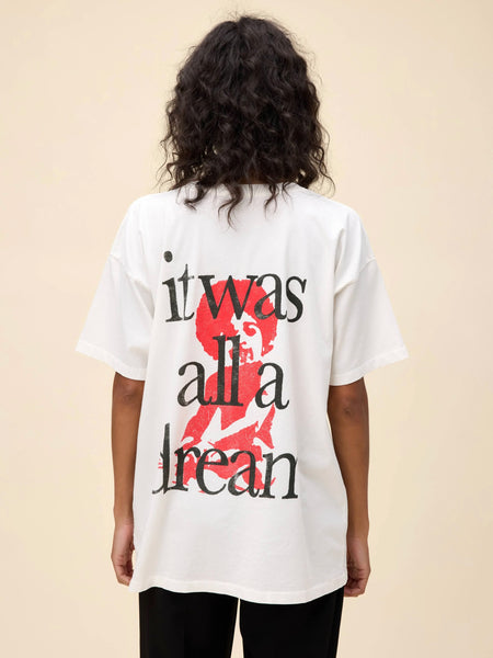 Biggie It Was All A Dream Baby Merch Tee in Vintage White