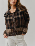 Cabin Hour Cardigan in Brown