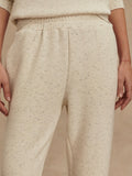 The Slim Cuff Pant 25 in Ivory Marl Fleck