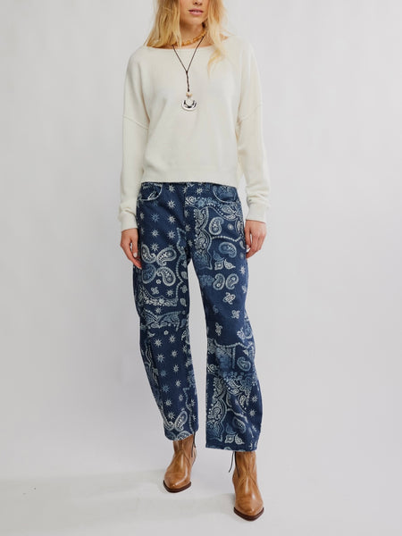 See Me Pullover in White Combo