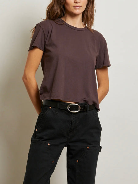 Harley Boxy Crew Tee in Cocoa
