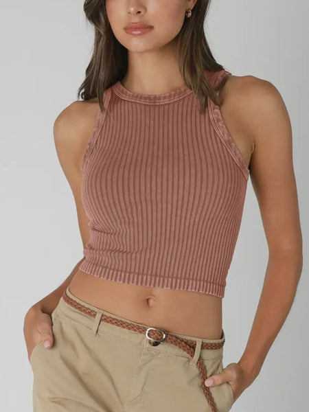 Vintage Vibes Tank in Mousse