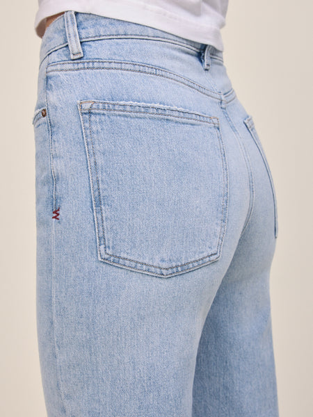 ICN Cropped Wide Leg Jean in Ice Age