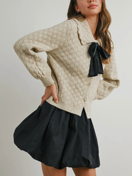Best Bows Sweater in Ivory