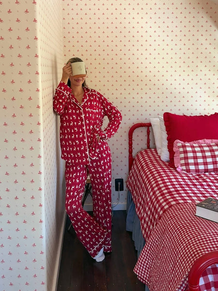 Livy & Connie PJ Set in Rouge Frost