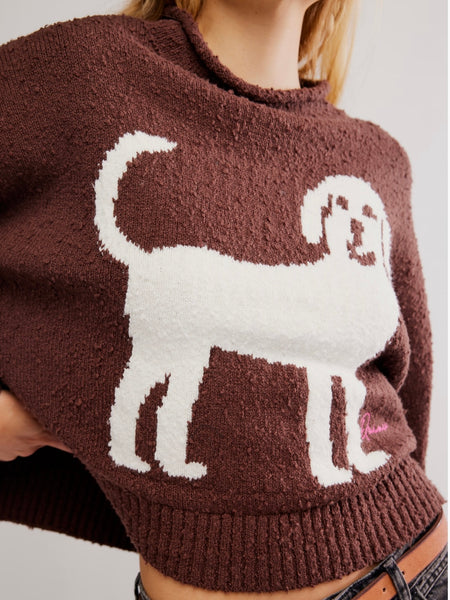 Story Book Sweater in Chocolate Combo