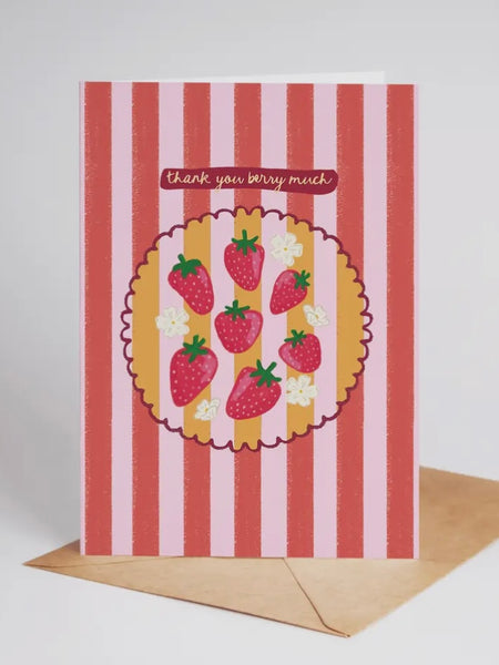 Thank You Berry Much Greeting Card