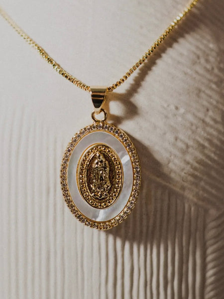 Delicate Virgin Mary Necklace