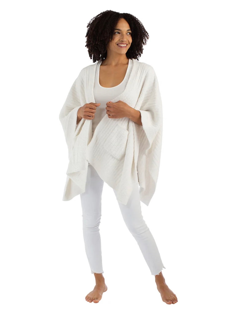 Solid Rib Marshmallow Shawl 38