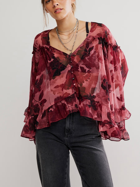 Day Dreaming Blouse in Rose Combo