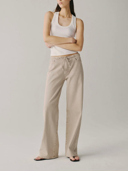 The Big Easy Pull On Wide Leg in Sand Dollar