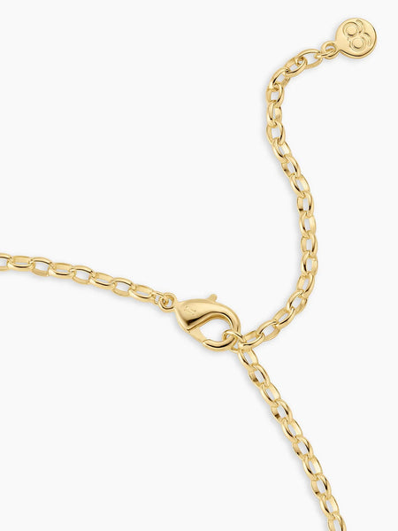 Campbell Heart Charm Necklace in Green