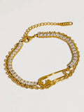 Acier Glam Clip Bracelet
