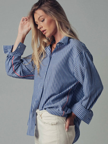 Set Sail Stripe Top in Navy Stripe