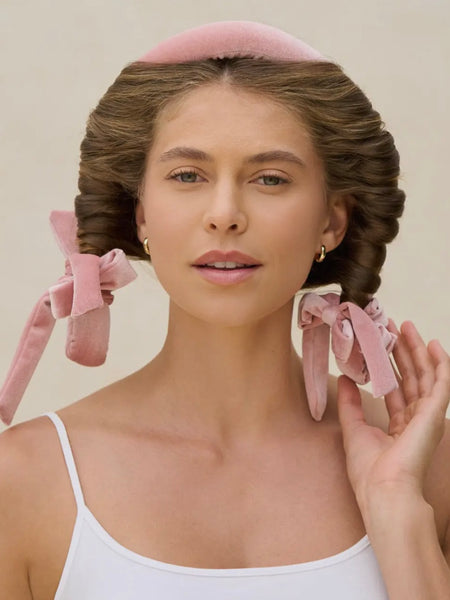 Terracotta Velvet Heatless Curling Set