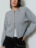 Zip It! Cardi in Grey