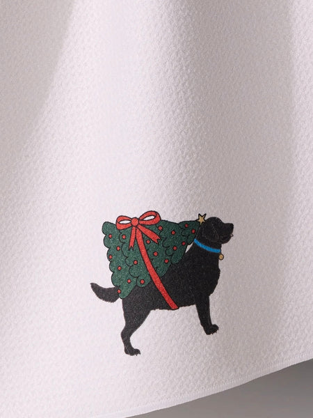 Merry Labs Tea Towel in Black