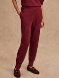 The Slim Cuff Pant 27.5 in New Maroon