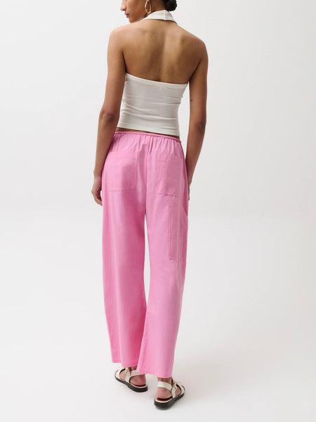 Theo Poplin Pant in Azalea