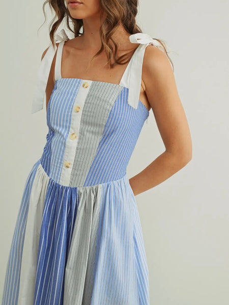 Mixed Emotions Dress in Blue