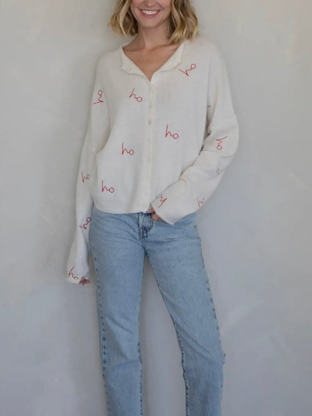Piper Cardigan in Holiday Cream