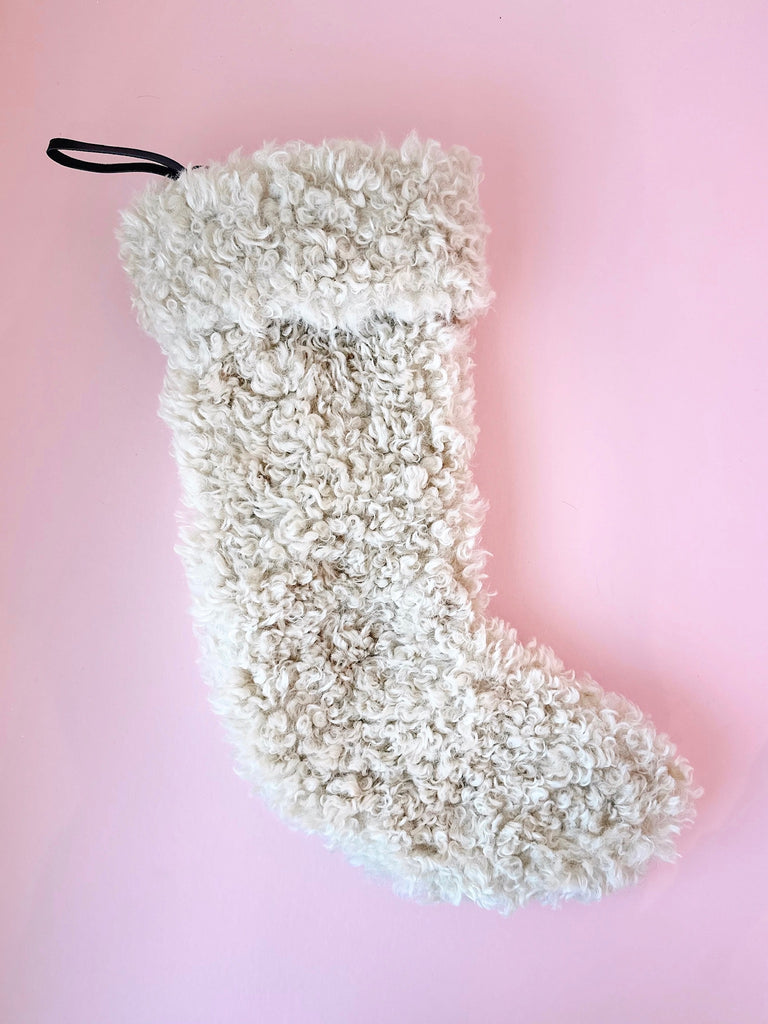 Sherpa Stocking in Ivory