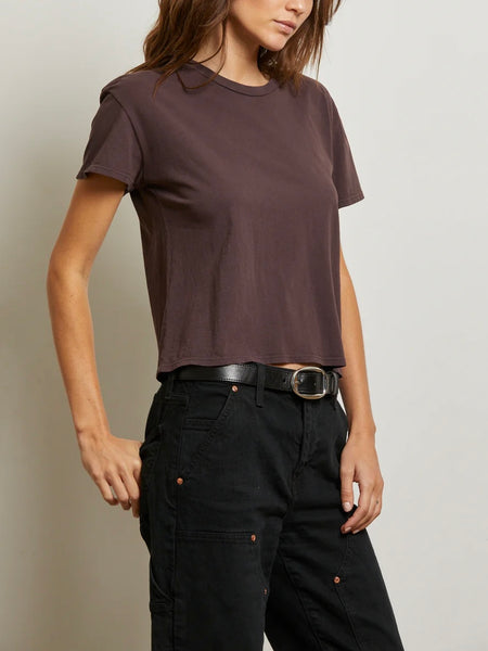 Harley Boxy Crew Tee in Cocoa