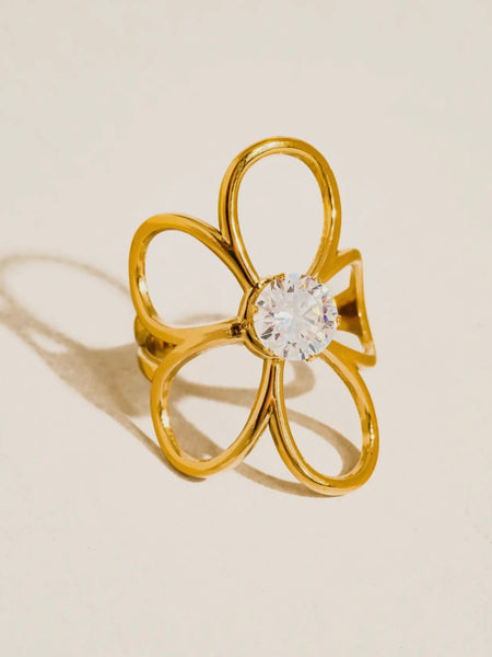 Cael Flower CZ Statement Ring