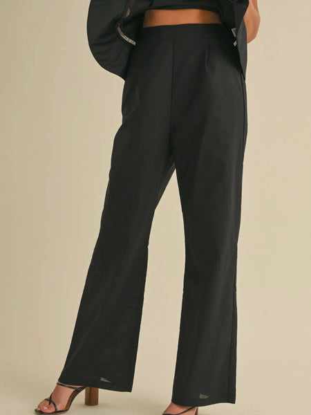 Power Pair Top & Pant Set in Black