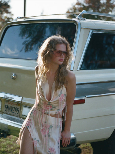 Odessa Top in Peach