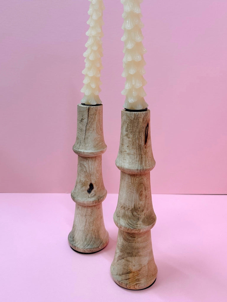 Mango Wood Taper Holder
