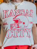 Kansas City 1960 Football Tee in Ivory