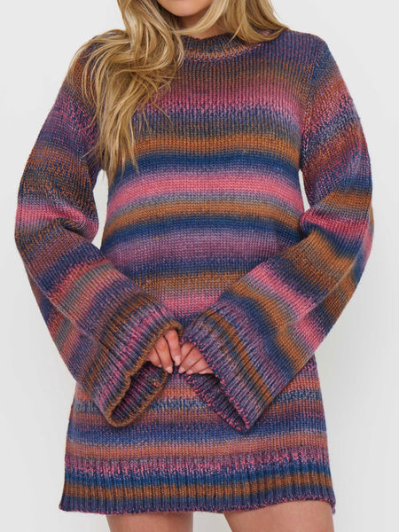 Lorraine Mini Dress in Spacedye Knit