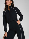 AirPique Longsleeve Jumpsuit in Very Black