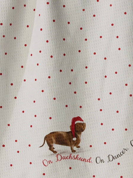 Dachshund Dash Luxe Kitchen Towel