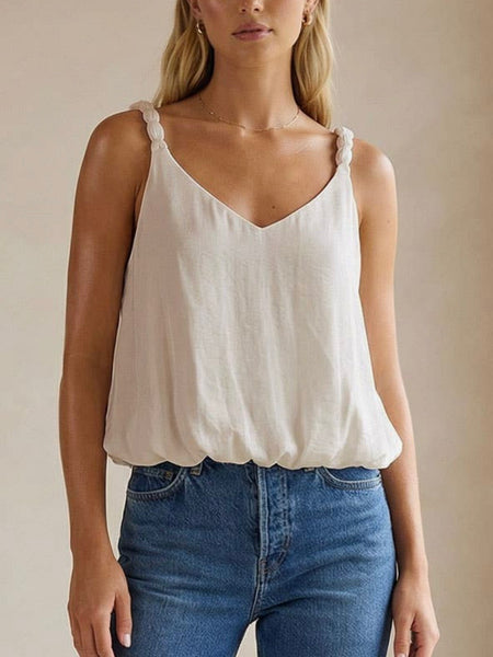 Get It Twisted Top in Cream