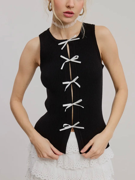 Tie or Die Tank in Black