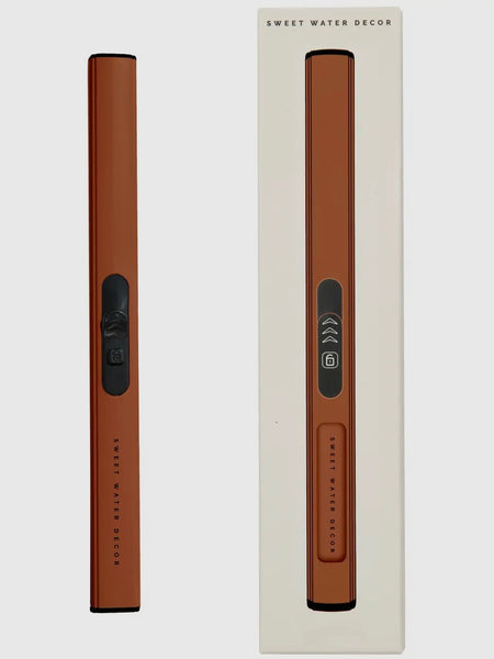 Rechargeable Electric Lighter in Burnt Orange