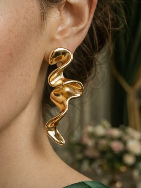 Sculptural Flow Earrings