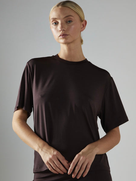 Just A Piece Tee in Bitter Chocolate