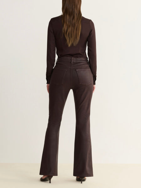 NAO Coated Bootcut in Coated Americano