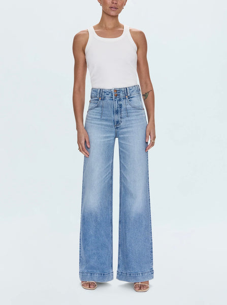 Lana Double Button Jean in Terrace