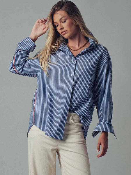 Set Sail Stripe Top in Navy Stripe