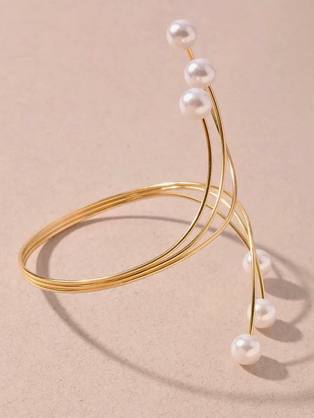 Pressed For Pearls Arm Cuff