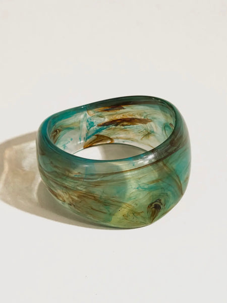 Caelia Resin Bangle in Blue