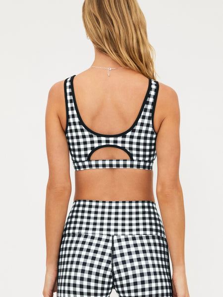 Olympia Top in Slate Gingham