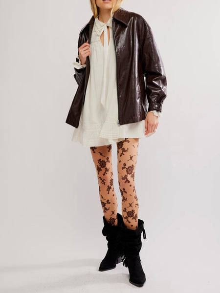 Sloane Vegan Jacket in Chocolate