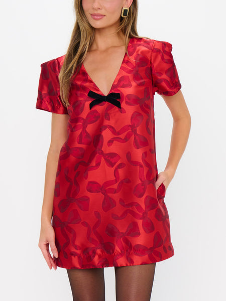 Jeanette Dress in Bow What Fun